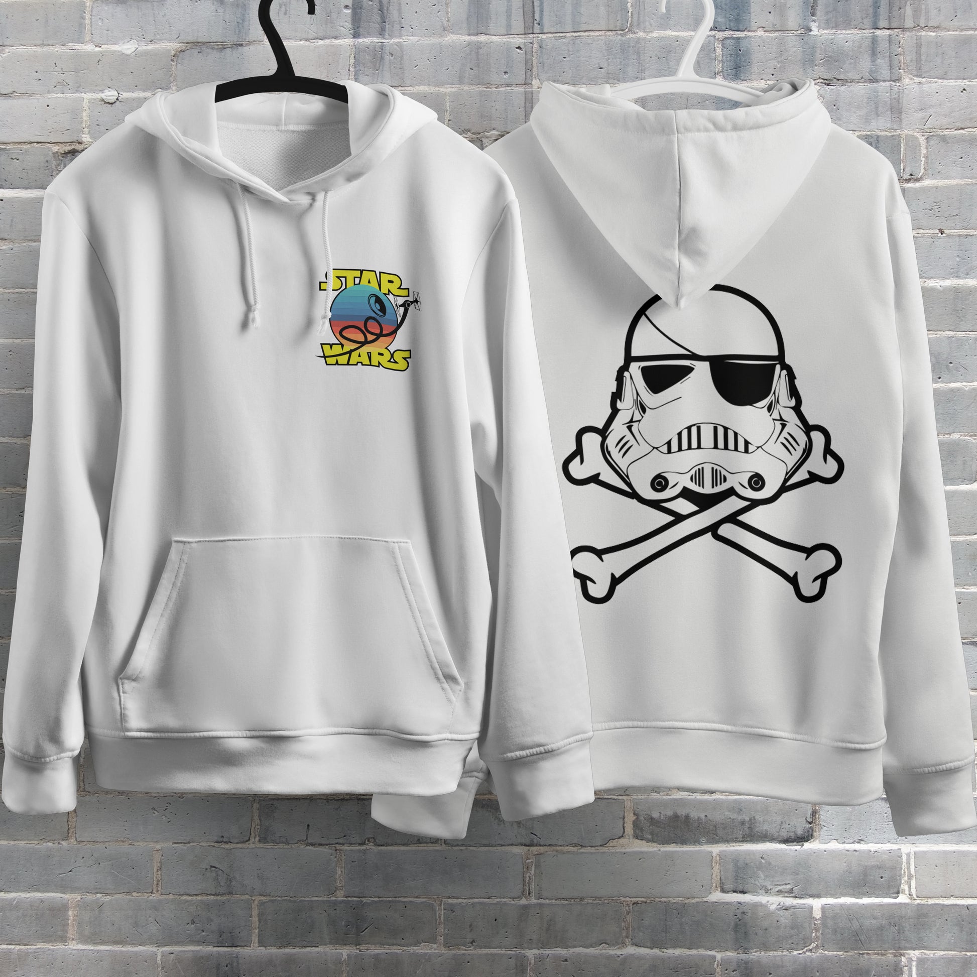 Star Wars Hoodie Vintage White Khaki Hoodie For Mens Womens Hooded Pullover Personality Streetwear