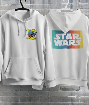 Star Wars Hoodie Vintage White Khaki Hoodie For Mens Womens Hooded Pullover Personality Streetwear