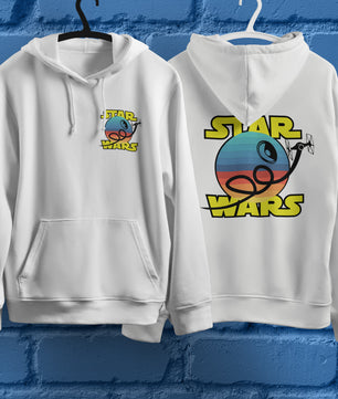 Star Wars Hoodie Vintage White Khaki Hoodie For Mens Womens Hooded Pullover Personality Streetwear