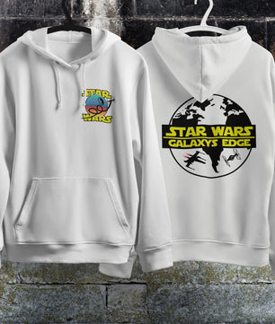 Star Wars Hoodie Vintage White Khaki Hoodie For Mens Womens Hooded Pullover Personality Streetwear