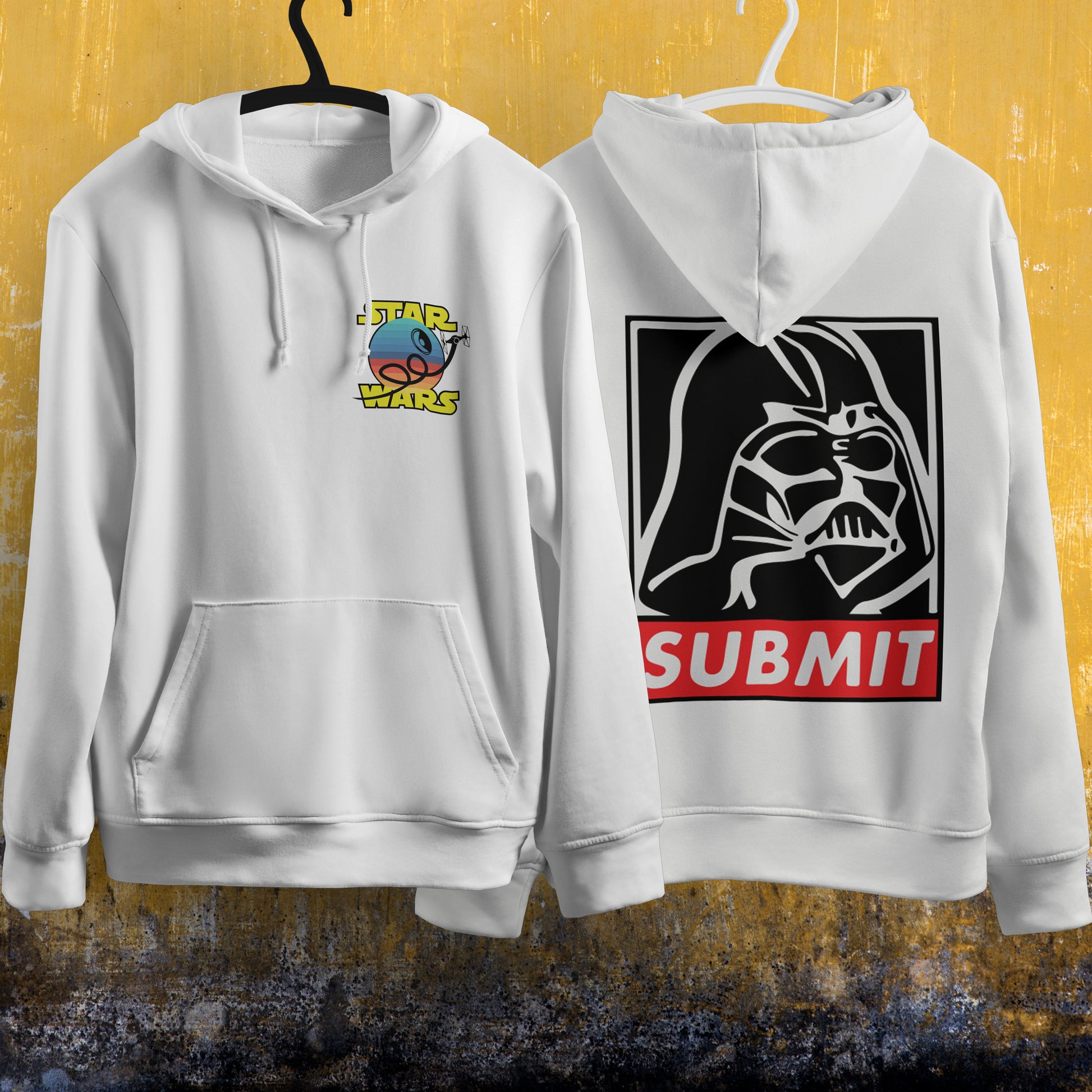 Star Wars Hoodie Vintage White Khaki Hoodie For Mens Womens Hooded Pullover Personality Streetwear