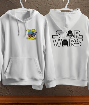 Star Wars Hoodie Vintage White Khaki Hoodie For Mens Womens Hooded Pullover Personality Streetwear