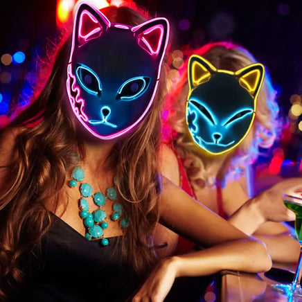 Halloween LED Cat Mask - Lusy Store LLC 