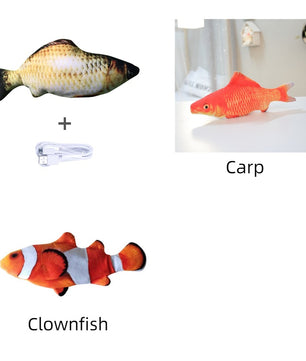 Electric Jumping Fish Toy for Cats – No Catnip