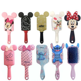 Air Cushion Massage Hairbrush with Stitch, Mickey, and Minnie Cartoon Anime Figures - Lusy Store LLC