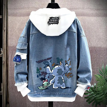 Angel Cartoon Couple Jacket - Men's and Women's Fashion Hoodie Cardigan - Lusy Store LLC