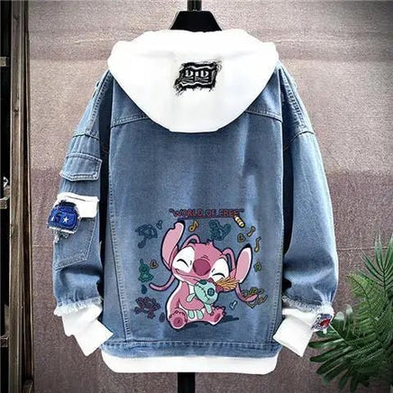 Angel Cartoon Couple Jacket - Men's and Women's Fashion Hoodie Cardigan - Lusy Store LLC