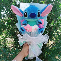 Anime Lilo and Stitch Bouquet Stuffed Plush Doll Toy for Valentine's Day, Christmas, Birthday - Lusy Store LLC