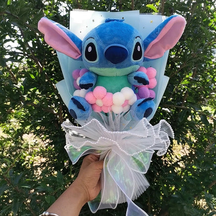 Anime Lilo and Stitch Bouquet Stuffed Plush Doll Toy for Valentine's Day, Christmas, Birthday - Lusy Store LLC