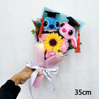 Anime Lilo and Stitch Bouquet Stuffed Plush Doll Toy for Valentine's Day, Christmas, Birthday - Lusy Store LLC