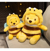 Bee Winnie The Pooh Plush Toys Pillow Kawaii Anime 50cm Bear Stuffed Doll Toys For Children's Gifts - Lusy Store LLC