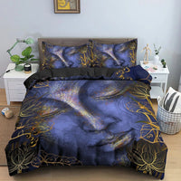 Buddha Bedding Set 3D Meditation Duvet Covers With Pillow Cover Case Home Decor Double Queen King Size - Lusy Store LLC