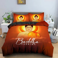 Buddha Bedding Set 3D Meditation Duvet Covers With Pillow Cover Case Home Decor Double Queen King Size - Lusy Store LLC