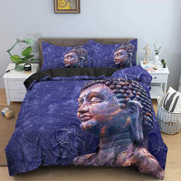 Buddha Bedding Set 3D Meditation Duvet Covers With Pillow Cover Case Home Decor Double Queen King Size - Lusy Store LLC