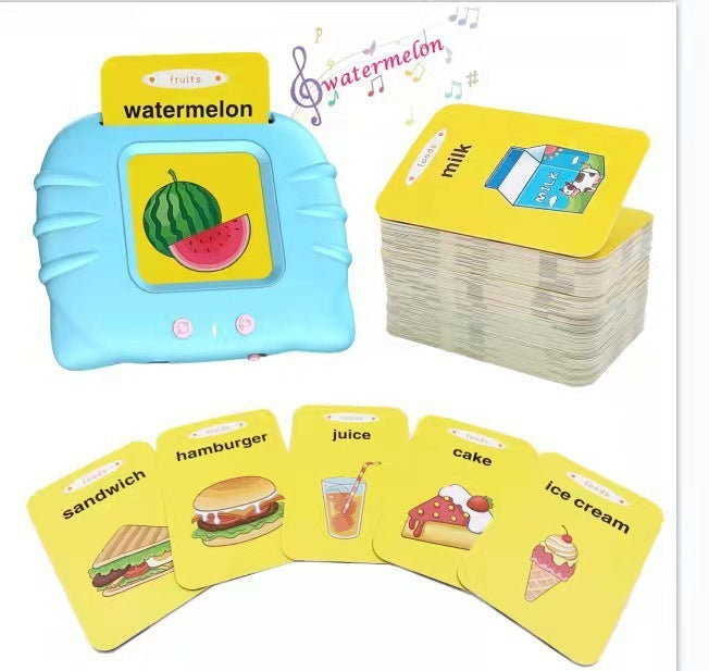 Smart English Learning Card for Kids - Interactive Early Education Tool with 224 Audiobooks