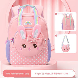 Cartoon Student Backpack with Spine Protection - Fashionable and Comfortable for Toddlers - Lusy Store LLC