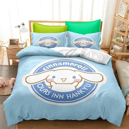 Cinnamoroll Bedding Set Full Queen King Size Children Teens Bedroom Decor Gift - Lusy Store LLC