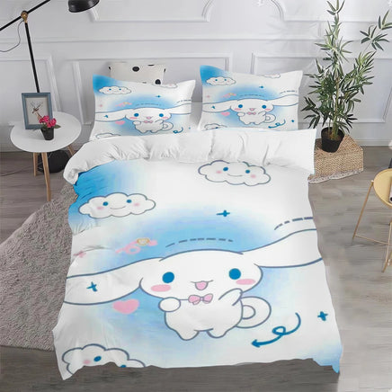 Cinnamoroll Duvet Cover Anime Cartoon Children King Size Bedding Set Queen Twin - Lusy Store LLC