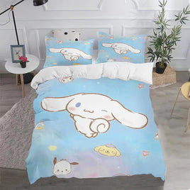 Cinnamoroll Duvet Cover Anime Cartoon Children King Size Bedding Set Queen Twin - Lusy Store LLC