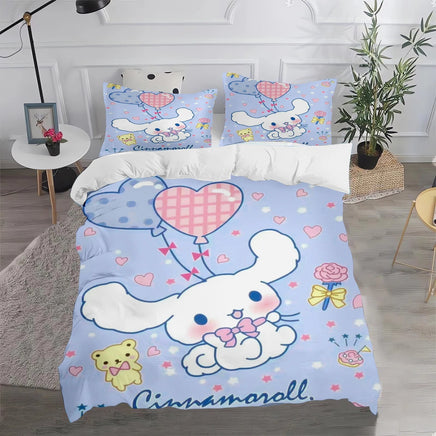 Cinnamoroll Duvet Cover Anime Cartoon Children King Size Bedding Set Queen Twin - Lusy Store LLC