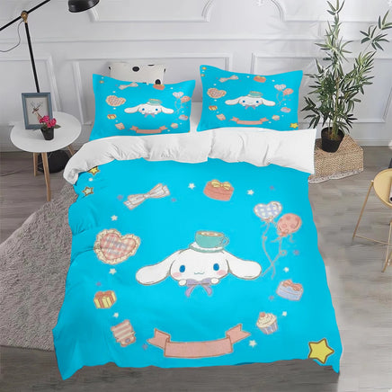 Cinnamoroll Duvet Cover Anime Cartoon Children King Size Bedding Set Queen Twin - Lusy Store LLC