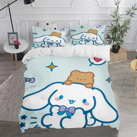 Cinnamoroll Duvet Cover Anime Cartoon Children King Size Bedding Set Queen Twin - Lusy Store LLC