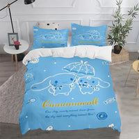 Cinnamoroll Duvet Cover Anime Cartoon Children King Size Bedding Set Queen Twin - Lusy Store LLC