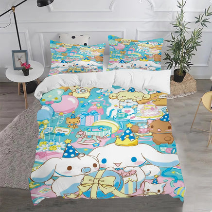 Cinnamoroll Duvet Cover Anime Cartoon Children King Size Bedding Set Queen Twin - Lusy Store LLC