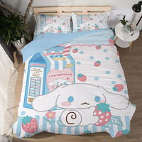 Cinnamoroll Duvet Cover Bedding Set Double Twin King Children Baby Girls Bedroom Decorations Gifts - Lusy Store LLC