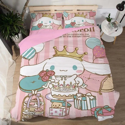 Cinnamoroll Duvet Cover Bedding Set Double Twin King Children Baby Girls Bedroom Decorations Gifts - Lusy Store LLC