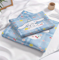 Cinnamoroll Duvet Cover Soft and Comfortable Polyester Bedding Set for All Seasons Twill Weave Single Double - Lusy Store LLC