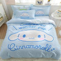 Cinnamoroll Duvet Cover Twin Full Light Blue Teen Boys Girls Bedding Set Single Double Size Room Decor - Lusy Store LLC