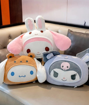 Cinnamoroll Stuffed Anime Kuromi My Melody Pochacco Back Cushion Throw Pillow Sofa Bed Home Decor Xmas Gifts - Lusy Store LLC