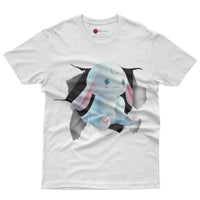 Cinnamoroll tee shirt - 3D Cute funny graphic tees - Unisex novelty cotton t shirt - Lusy Store LLC