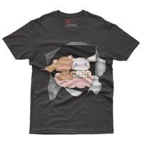 Cinnamoroll tee shirt - Cute funny graphic tees - Unisex novelty cotton t shirt - Lusy Store LLC