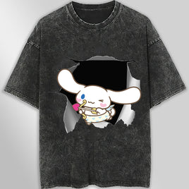 Cinnamoroll tee shirt - Cute funny graphic tees - Unisex wide sleeve style - Lusy Store LLC