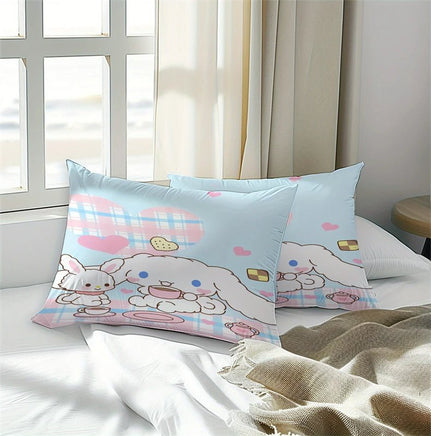 Cinnamoroll Twill Weave Bedding Set Machine Washable - Lusy Store LLC