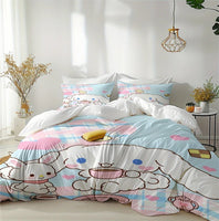 Cinnamoroll Twill Weave Bedding Set Machine Washable - Lusy Store LLC