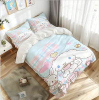 Cinnamoroll Twill Weave Bedding Set Machine Washable - Lusy Store LLC