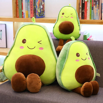 Cute 3D Avocado Stuffed Plush Toy - Lusy Store LLC