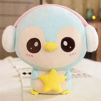 Cute Penguin Plush Doll with Headphones - 20 - 55CM - Lusy Store LLC