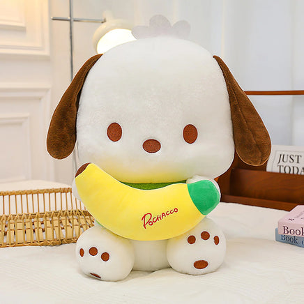 Cute Pochacco Plush Big Ear Dog Cartoon Plushies Soft Stuffed Girl Bed Sleep Cushion Pillow Gift - Lusy Store LLC