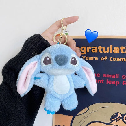 Cute Stitch Plush Toy - Lilo & Stitch Doll Angel - Stuffed Pendant Key Chain for Girls - Lusy Store LLC