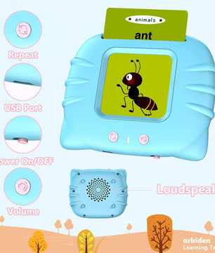 Smart English Learning Card for Kids - Interactive Early Education Tool with 224 Audiobooks