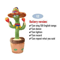 Dancing Cactus Electronic Plush Toys - Lusy Store LLC