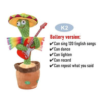 Dancing Cactus Electronic Plush Toys - Lusy Store LLC