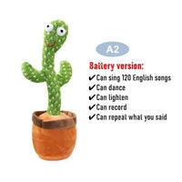 Dancing Cactus Electronic Plush Toys - Lusy Store LLC