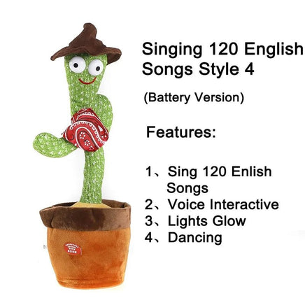 Dancing Cactus Plush Toy - Lusy Store LLC