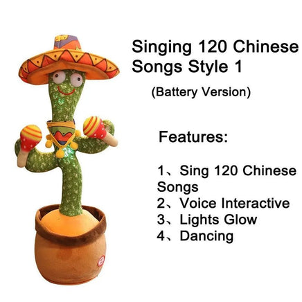 Dancing Cactus Plush Toy - Lusy Store LLC