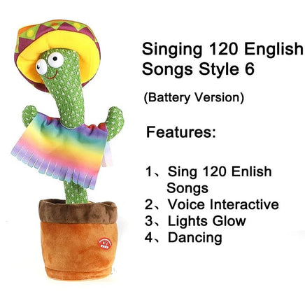 Dancing Cactus Plush Toy - Lusy Store LLC